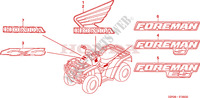 AUTOCOLLANTS pour Honda FOURTRAX 500 FOREMAN de 2005
