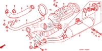 SILENCIEUX D'ECHAPPEMENT pour Honda FOURTRAX 500 FOREMAN 4X4 Electric Shift de 2006