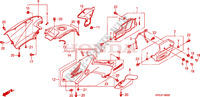 CARENAGE ARRIERE pour Honda FOURTRAX 500 FOREMAN 4X4 Electric Shift, Power Steering de 2009