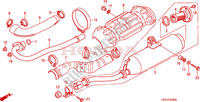 SILENCIEUX D'ECHAPPEMENT pour Honda FOURTRAX 500 FOREMAN 4X4 Electric Shift, Power Steering de 2009