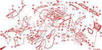 GARDE BOUE ARRIERE pour Honda FOURTRAX 500 FOREMAN 4X4 Electric Shift, Power Steering de 2011