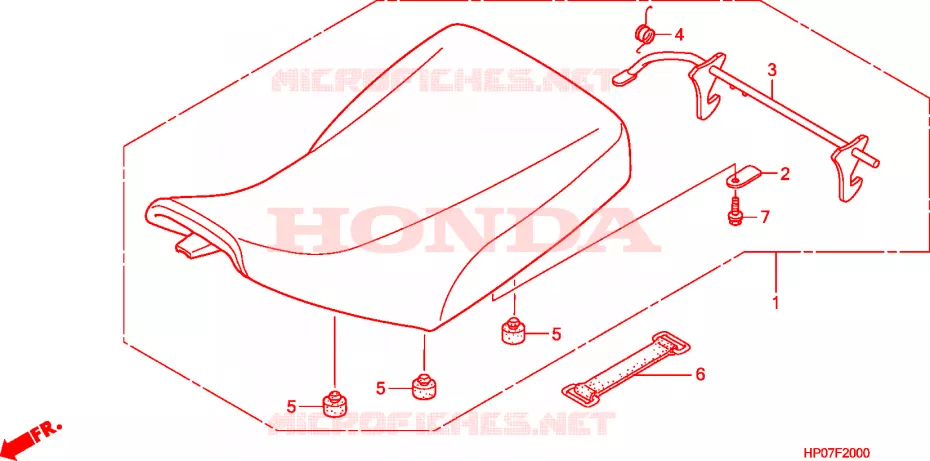 SELLE Honda ATV 500 FOURTRAX 2011  TRX500FMB