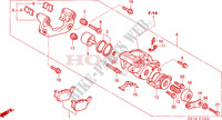 ETRIER DE FREIN ARRIERE pour Honda TRX 450 R SPORTRAX Kick start RED de 2008