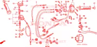 LEVIER DE GUIDON/COMMUTATEUR/CABLE(TRX450R4,5) pour Honda TRX 450 R Kick start de 2004