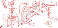 LEVIER DE GUIDON/COMMUTATEUR/CABLE(TRX450R6,7,8/ER6,7,8) pour Honda TRX 450 R SPORTRAX Kick start RED de 2008