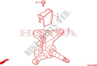ARBRE DE ROUE  pour Honda TRX 450 R SPORTRAX Electric Start de 2011