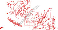 GARDE BOUE AVANT pour Honda TRX 450 R SPORTRAX Electric Start de 2011
