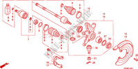 ARTICULATION AVANT(4WD) pour Honda FOURTRAX 420 RANCHER 4X4 Manual Shift de 2008
