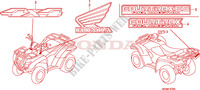 AUTOCOLLANTS pour Honda FOURTRAX 420 RANCHER 4X4 Manual Shift de 2008