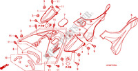 CARENAGE ARRIERE pour Honda FOURTRAX 420 RANCHER 4X4 Manual Shift de 2008