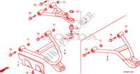 TRIANGLES AVANT pour Honda FOURTRAX 420 RANCHER 4X4 Manual Shift de 2007