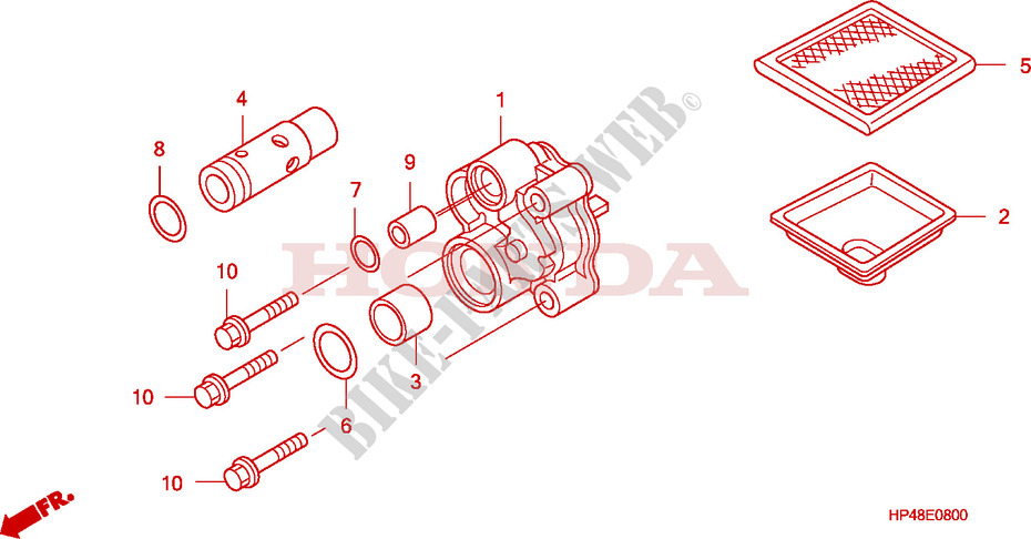POMPE A HUILE pour Honda FOURTRAX 420 RANCHER 4X4 Manual Shift de 2007