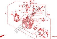 CORPS DE PAPILLON pour Honda FOURTRAX 420 RANCHER 4X4 Manual Shift de 2010
