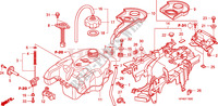 RESERVOIR A CARBURANT pour Honda FOURTRAX 420 RANCHER 4X4 PS de 2009