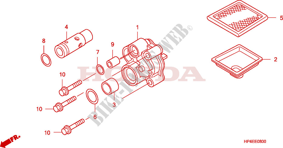 POMPE A HUILE pour Honda FOURTRAX 420 RANCHER 4X4 Manual Shift de 2010