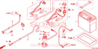 BATTERIE pour Honda FOURTRAX 420 RANCHER 2X4 BASE de 2011