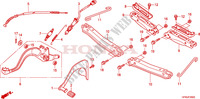 PEDALE   REPOSE PIED pour Honda FOURTRAX 420 RANCHER 2X4 BASE de 2011