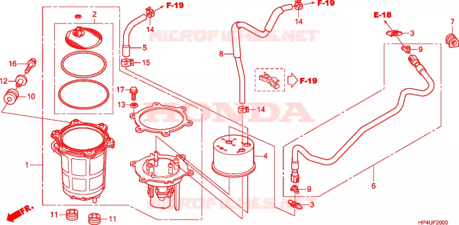 POMPE A ESSENCE Honda ATV 420 FOURTRAX 2011  TRX420TMB