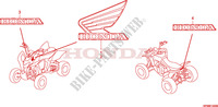 AUTOCOLLANTS pour Honda TRX 700 XX de 2011