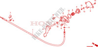 LEVIER   CABLE DE MARCHE ARRIERE pour Honda TRX 700 XX de 2011