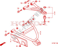 TRIANGLES AVANT pour Honda FOURTRAX 420 RANCHER 4X4 AT de 2011