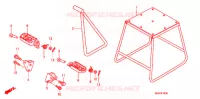 BEQUILLE   REPOSE PIEDS pour Honda CRF 450 R de 2010