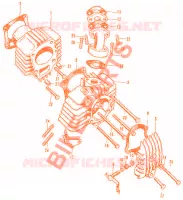 E01 pour Honda AMIGO 50 4 TEMPS, amortisseurs de 1974