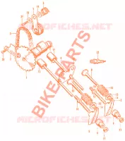 E03 pour Honda AMIGO 50 4 TEMPS, amortisseurs de 1974