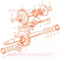E04 pour Honda AMIGO 50 4 TEMPS, amortisseurs de 1974
