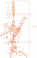 E09 pour Honda AMIGO 50 4 TEMPS, amortisseurs de 1974
