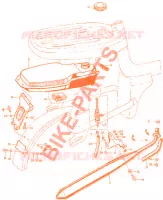 F06 pour Honda AMIGO 50 4 STROKE, rear cushions de 1974