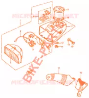 F21 pour Honda AMIGO 50 4 STROKE, rear cushions de 1974