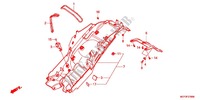 GARDE BOUE ARRIERE pour Honda CROSSRUNNER 800 de 2011
