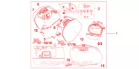 VALISES PEARL FADELESS WHITE pour Honda CROSSRUNNER 800 de 2011