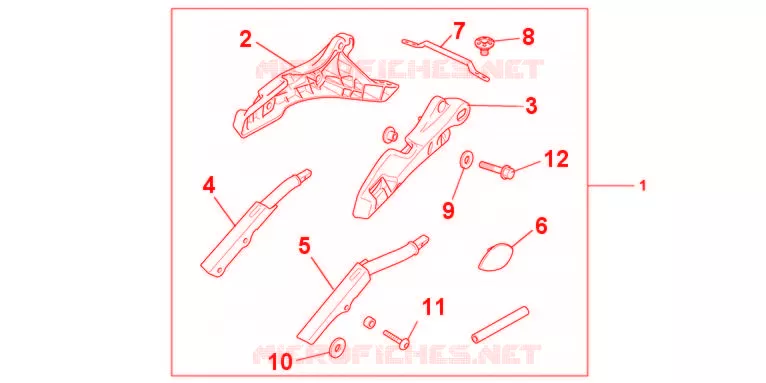 SUPPORTS VALISES Honda MOTO 800 CROSSRUNNER 2011  VFR800XB