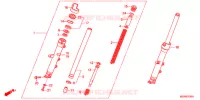 FOURCHE pour Honda DEAUVILLE 700 ABS de 2011