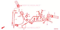 LEVIER DE GUIDON   CABLE   COMMODO pour Honda DEAUVILLE 700 ABS de 2011