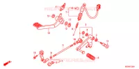 PEDALE pour Honda DEAUVILLE 700 ABS de 2011