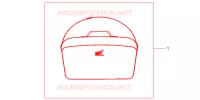 SAC INTERIEUR DE TOP CASE pour Honda DEAUVILLE 700 ABS de 2011