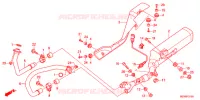 SILENCIEUX D'ECHAPPEMENT pour Honda DEAUVILLE 700 ABS de 2011