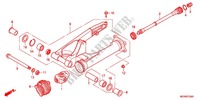 BRAS OSCILLANT pour Honda DEAUVILLE 700 ABS de 2012