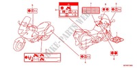 ETIQUETTE DE PRECAUTIONS pour Honda DEAUVILLE 700 ABS de 2012