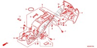 GARDE BOUE ARRIERE pour Honda DEAUVILLE 700 ABS de 2012