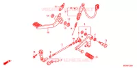 PEDALE pour Honda DEAUVILLE 700 ABS de 2011