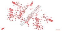 REPOSE PIED pour Honda DEAUVILLE 700 ABS de 2012