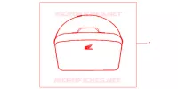 SAC INTERIEUR DE TOP CASE pour Honda DEAUVILLE 700 ABS de 2011