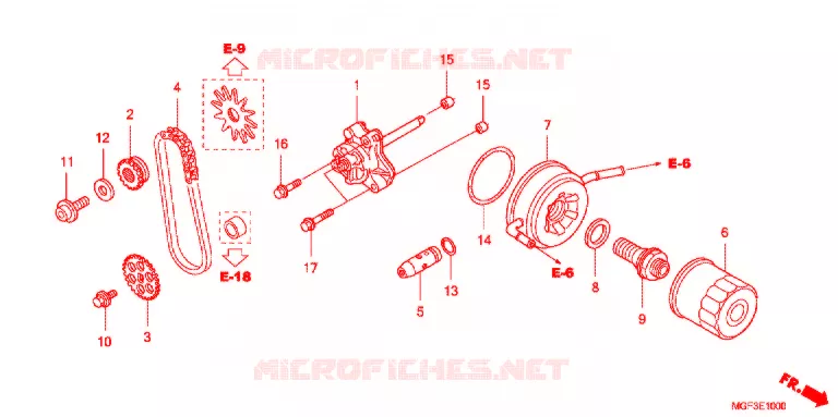 POMPE A HUILE Honda SCOOTER 600 SILVERWING 2012  FJS600AB