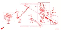 MAITRE CYLINDRE DE FREIN ARRIERE (FJS600A9 2KO/FJS600AB) pour Honda SILVER WING 600 ABS de 2011