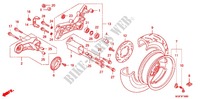 ROUE ARRIERE pour Honda SILVER WING 600 ABS de 2011