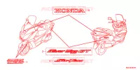 T (FJS600A9 2KO/FJS600AB/DB) pour Honda SILVER WING 600 ABS de 2011